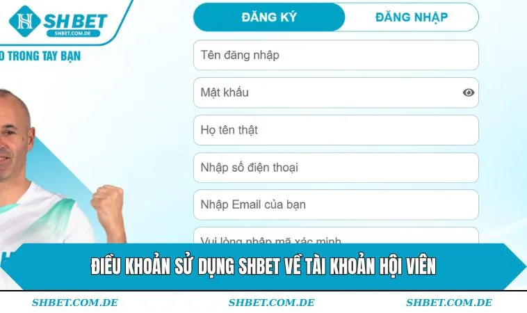 Điều khoản sử dụng SHBET về tài khoản hội viên