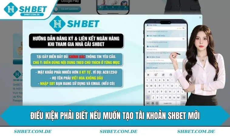 Điều kiện phải biết nếu muốn tạo tài khoản SHBET mới