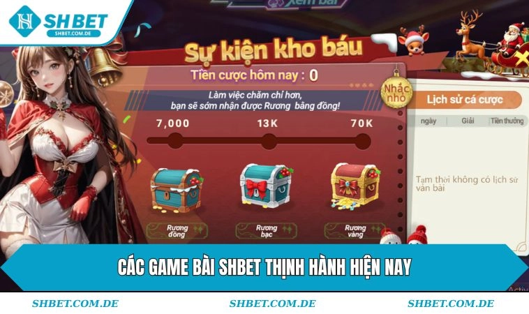 Các game bài SHBET thịnh hành hiện nay