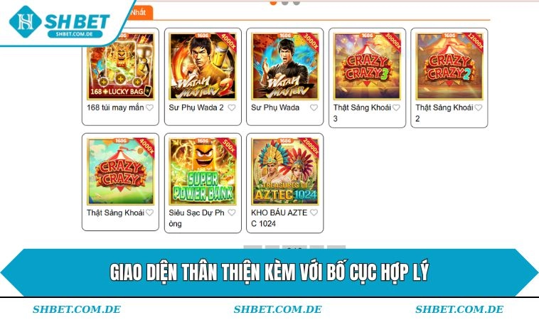 Giao diện thân thiện kèm với bố cục hợp lý